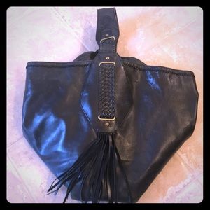 Cole Haan Black Leather Hand Bag